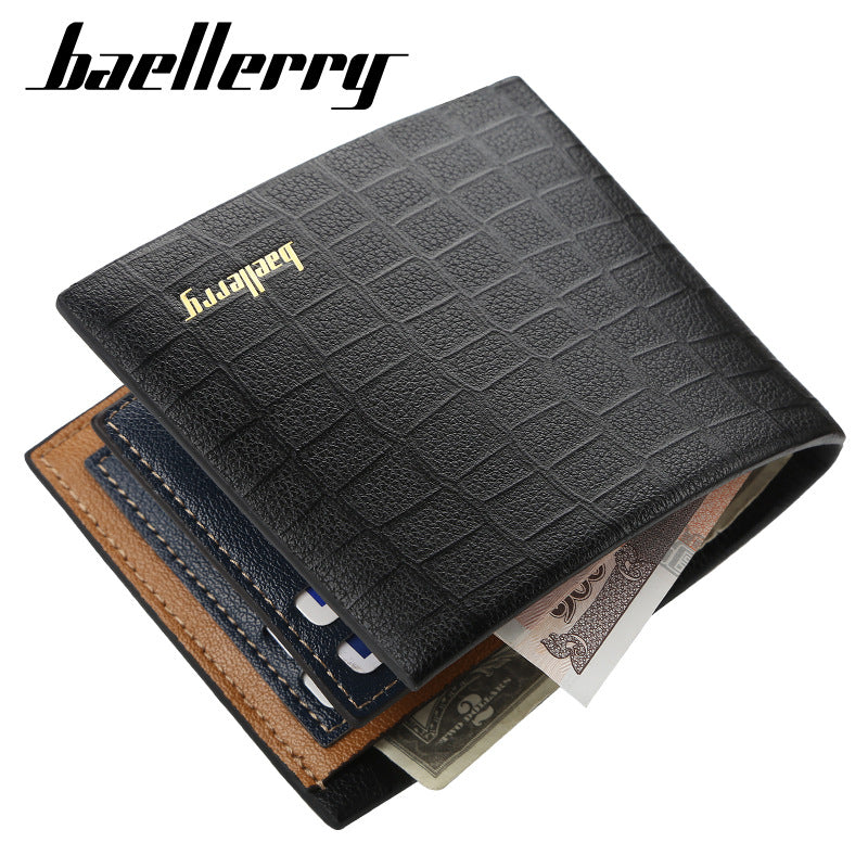 Men's Short Crocodile Vintage Fashion Horizontal Creative Card Holder