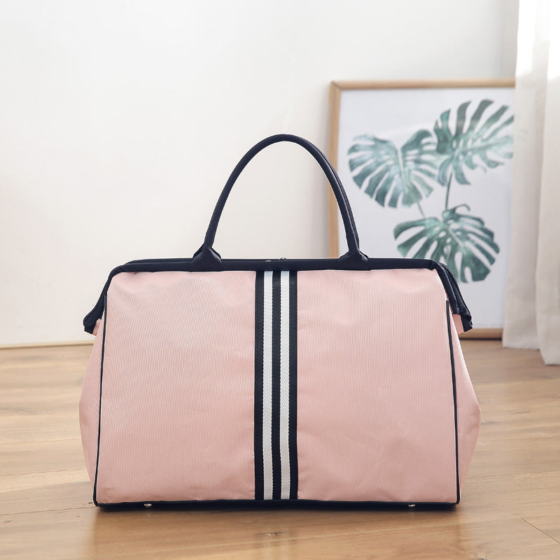 Women's & Men's & Korean Style Printed Letter Fitness Training Travel Bags