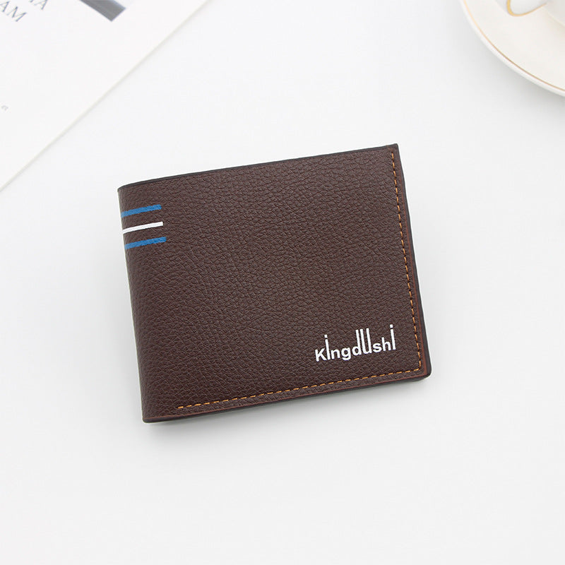 Men's Short Fashion Simple Thin Green Large Men's Wallets