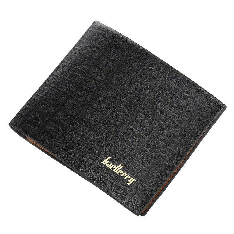 Men's Short Crocodile Vintage Fashion Horizontal Creative Card Holder