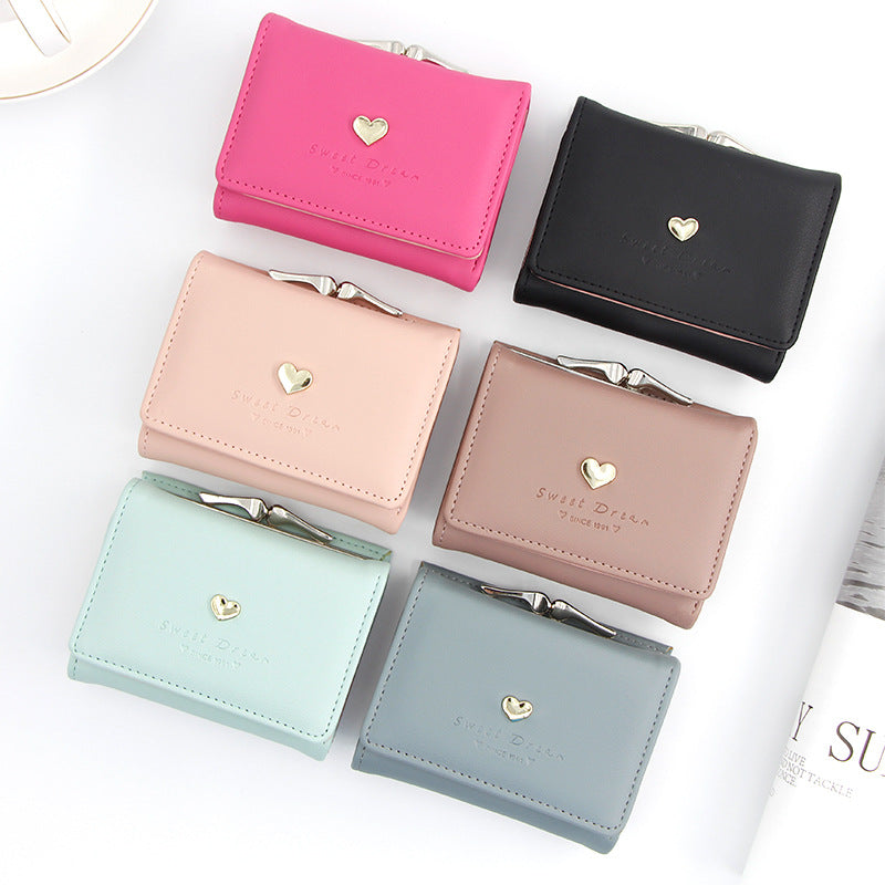 Cool Women's Korean Short Cartoon Cute Coin Purses