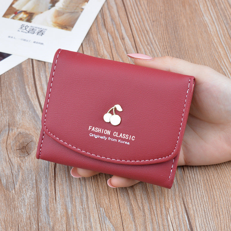 Women's Female Fashion Simple Large Capacity Folding Ladies Wallets