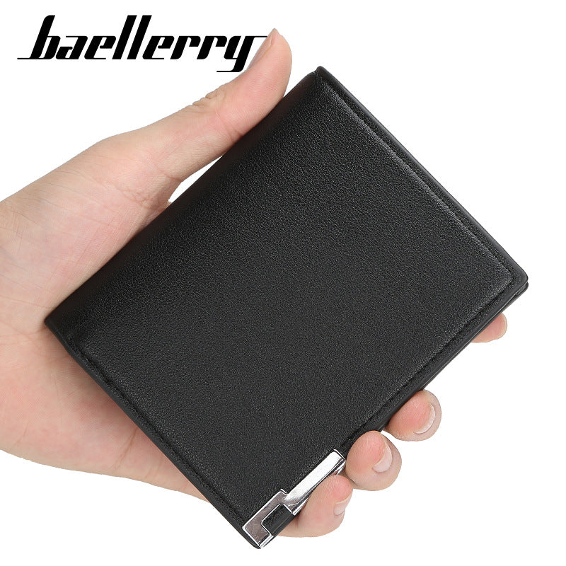 Men's Korean Thin Iron Edge Multi Slots Men's Wallets