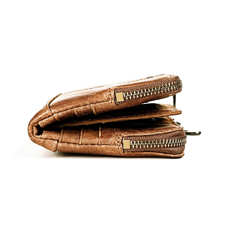 Men's Leather Swiping First Layer Cowhide Business Men's Wallet