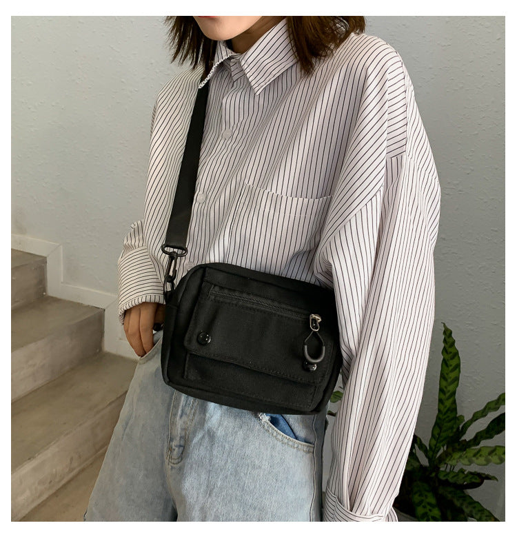 Women's Canvas Mobile Can Be Added Crossbody Bags