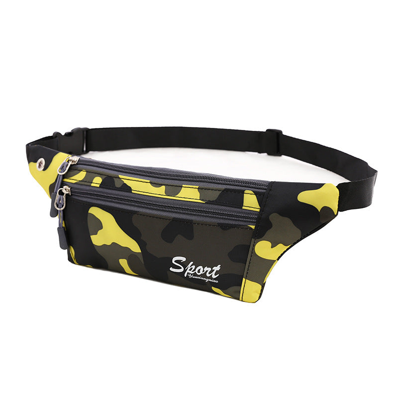 Camouflage Personal Portable Solid Color Mobile Men's Waist Packs