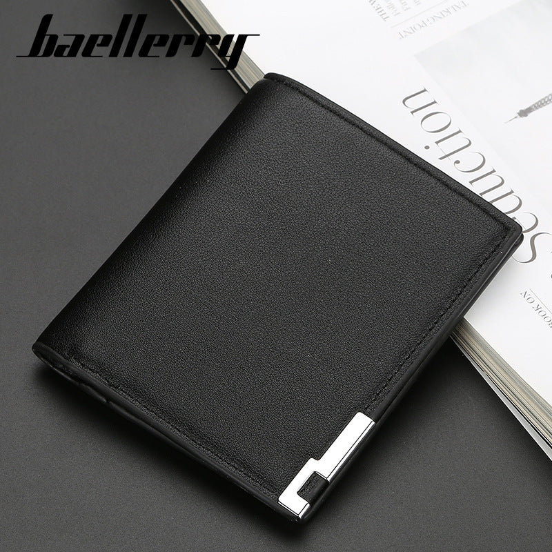 Men's Korean Thin Iron Edge Multi Slots Men's Wallets
