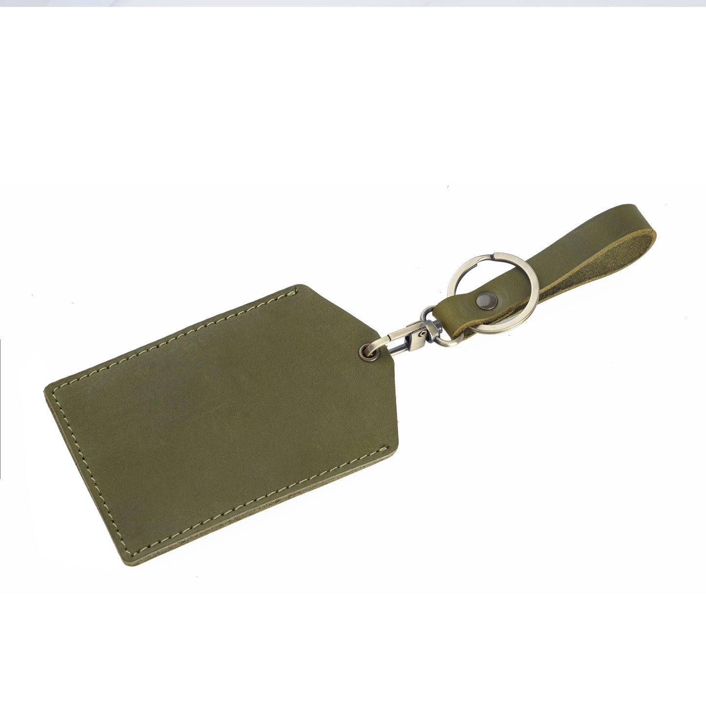 Handmade Cowhide Mini Bus Campus All-in-one Card Holder