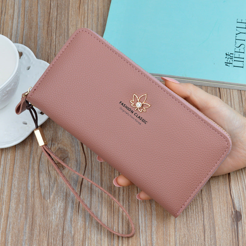 Women's Clutch Long Zip Large Capacity Fashion Simple Coin Purses