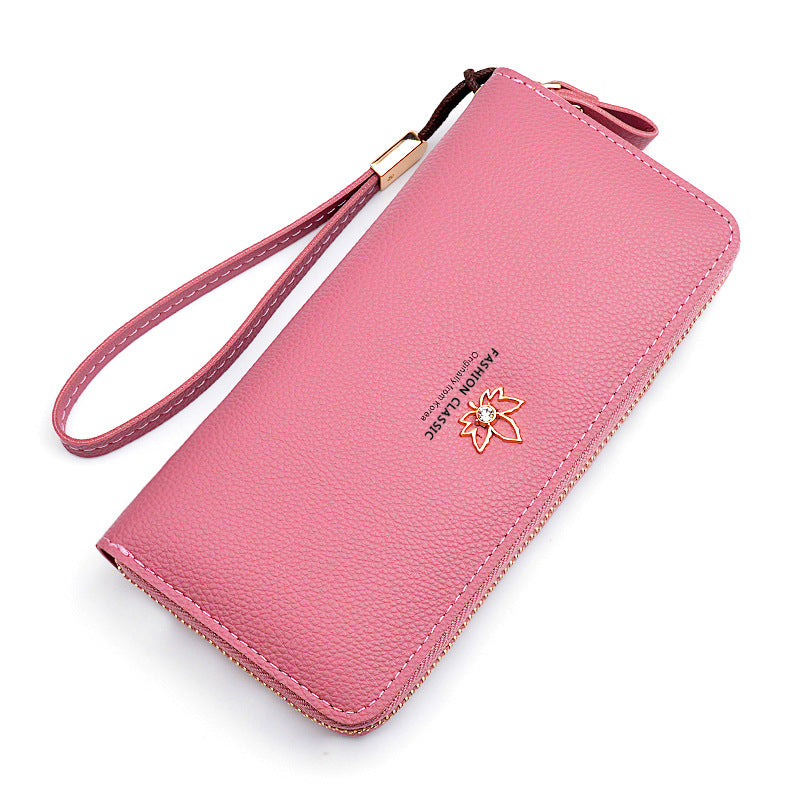 Women's Clutch Long Zip Large Capacity Fashion Simple Coin Purses