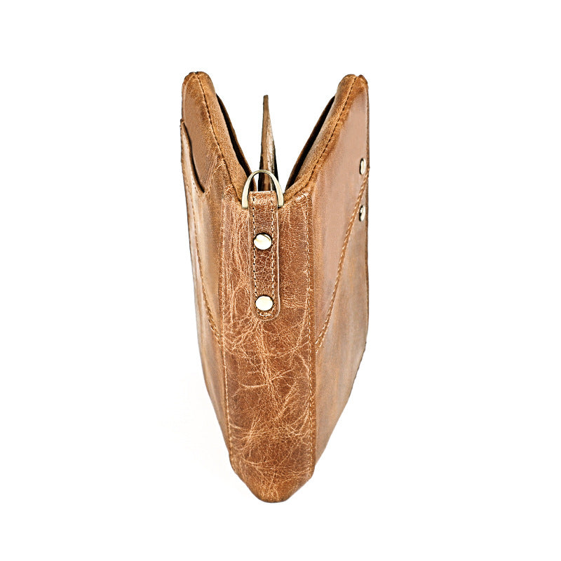Men's Leather Swiping First Layer Cowhide Business Men's Wallet