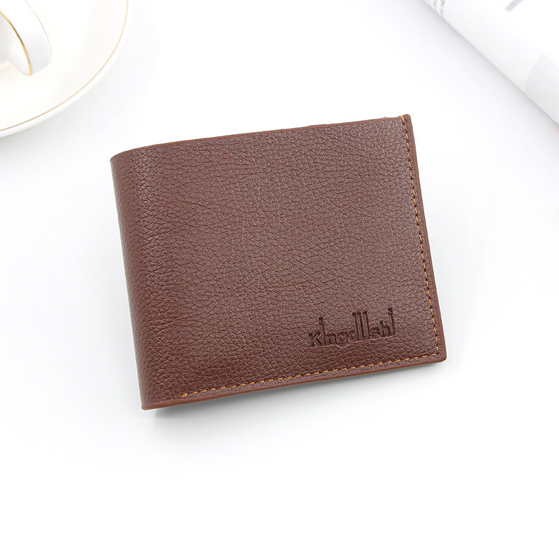 Men's Short Fashion Simple Thin Green Large Men's Wallets