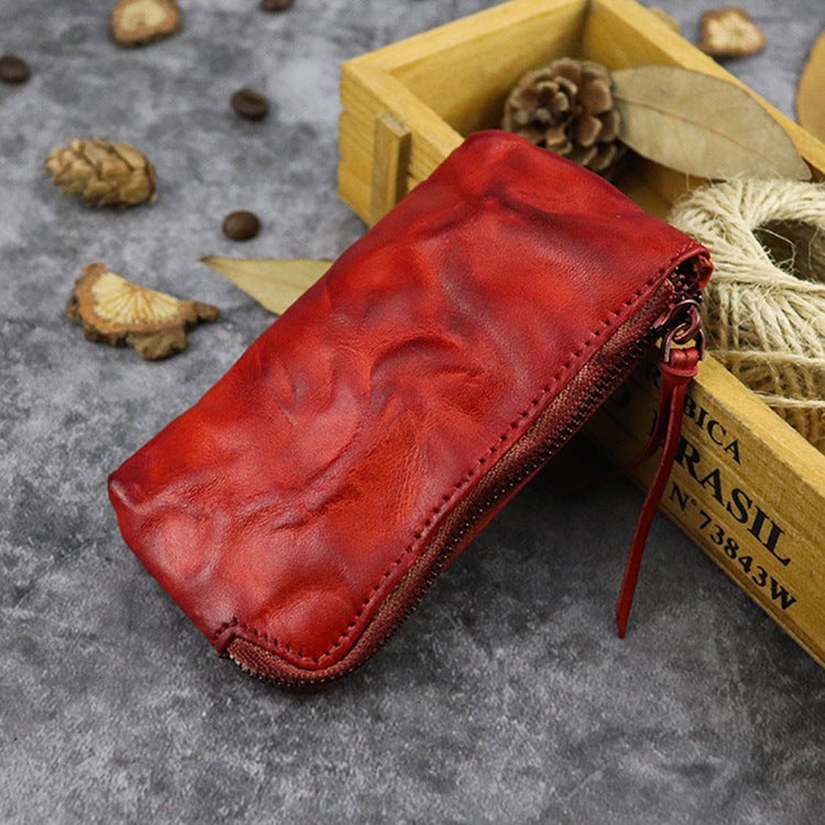 Genuine Leather Retro Style Long Light Purses