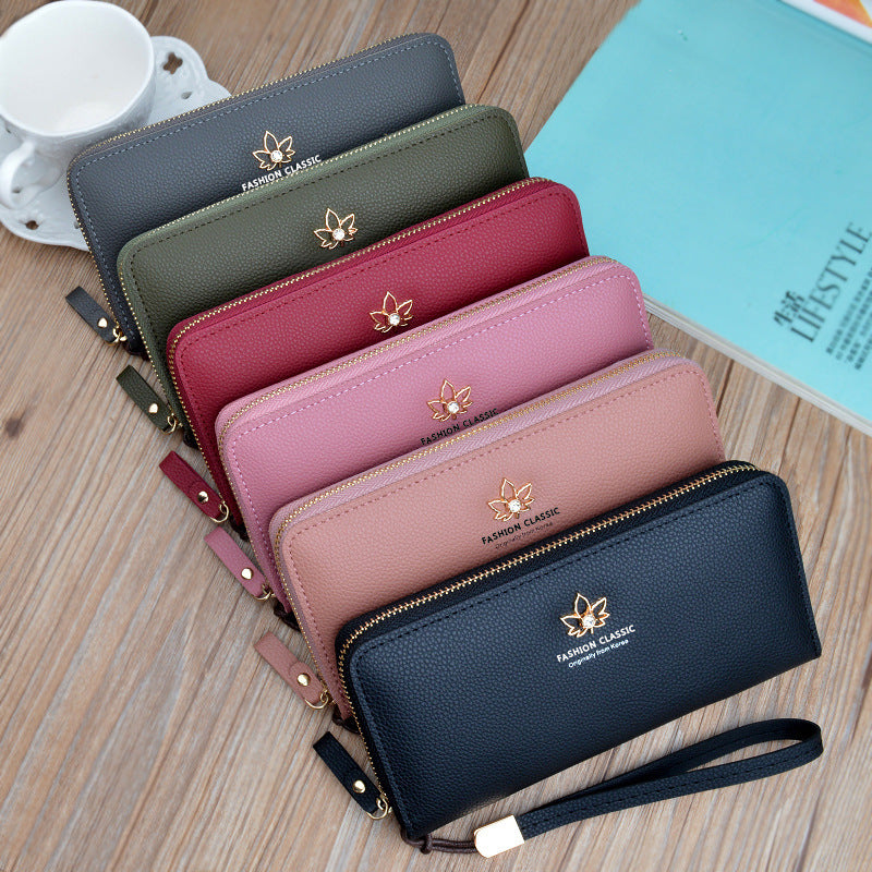 Women's Clutch Long Zip Large Capacity Fashion Simple Coin Purses