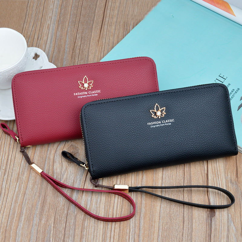 Women's Clutch Long Zip Large Capacity Fashion Simple Coin Purses