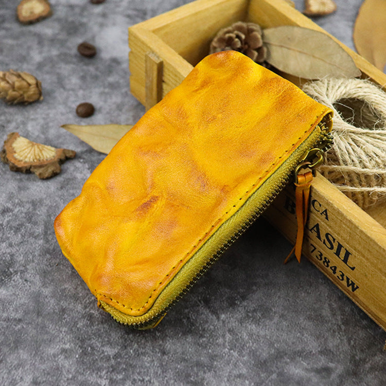 Genuine Leather Retro Style Long Light Purses