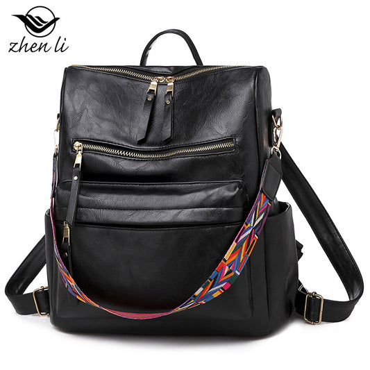 Women's Popular Glamorous Large Capacity Retro Backpacks