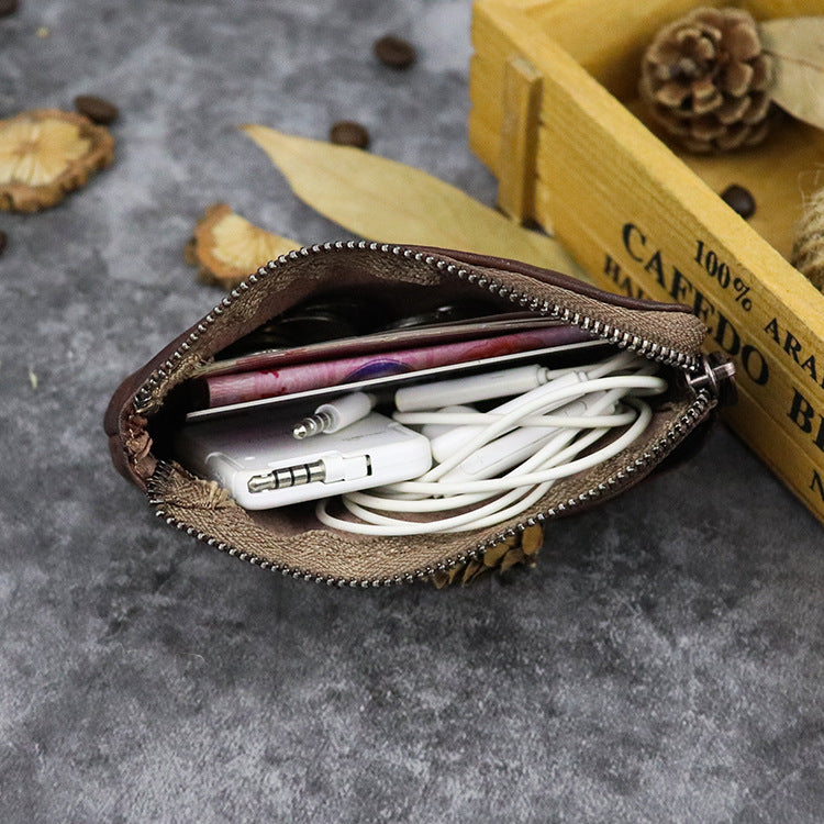 Genuine Leather Retro Style Long Light Purses