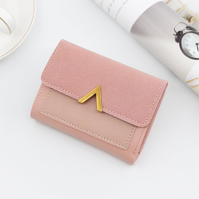 Women's Korean Style Short Three-fold Mini Ladies Wallets