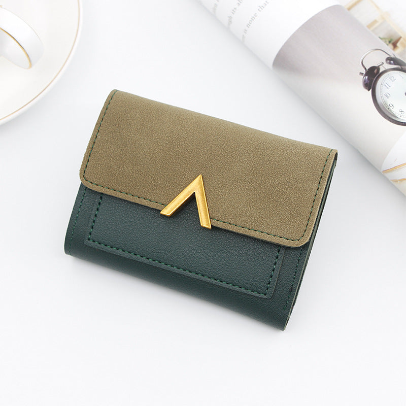 Women's Korean Style Short Three-fold Mini Ladies Wallets