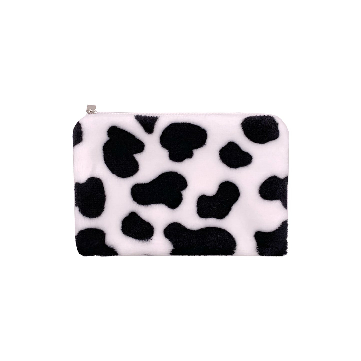 Cute Heart Plush Cow Mini Storage Purses