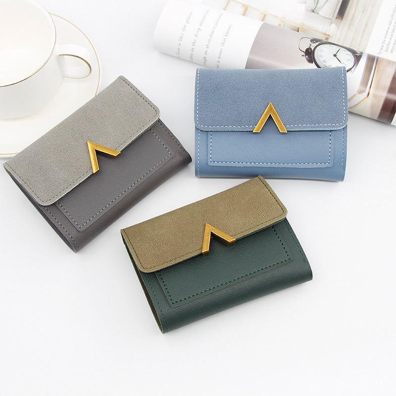 Women's Korean Style Short Three-fold Mini Ladies Wallets