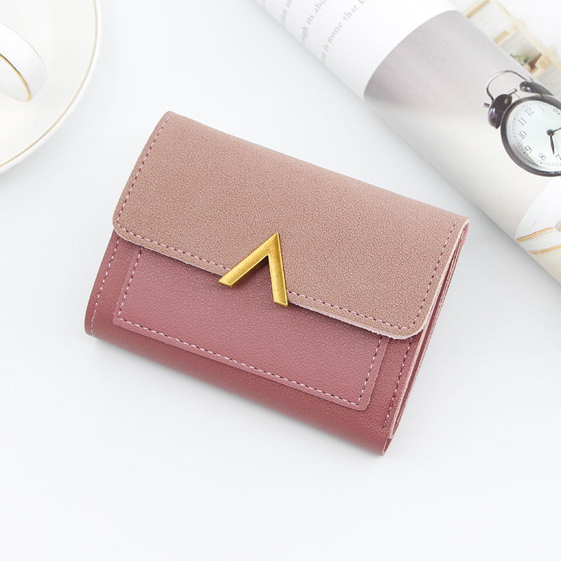 Women's Korean Style Short Three-fold Mini Ladies Wallets