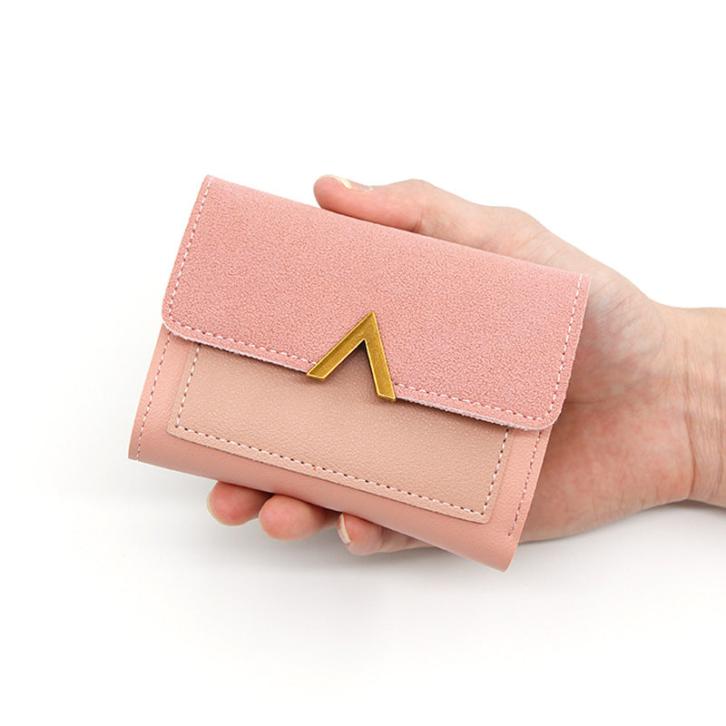 Women's Korean Style Short Three-fold Mini Ladies Wallets