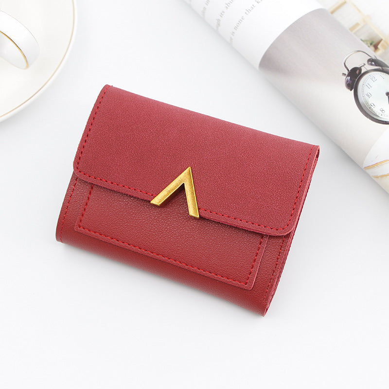 Women's Korean Style Short Three-fold Mini Ladies Wallets