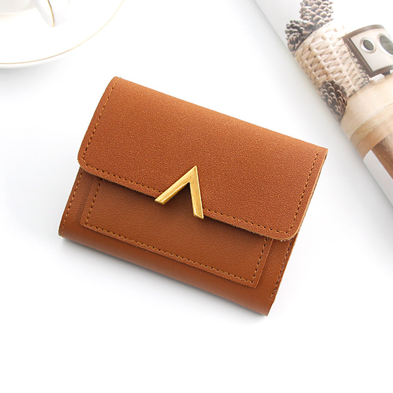Women's Korean Style Short Three-fold Mini Ladies Wallets