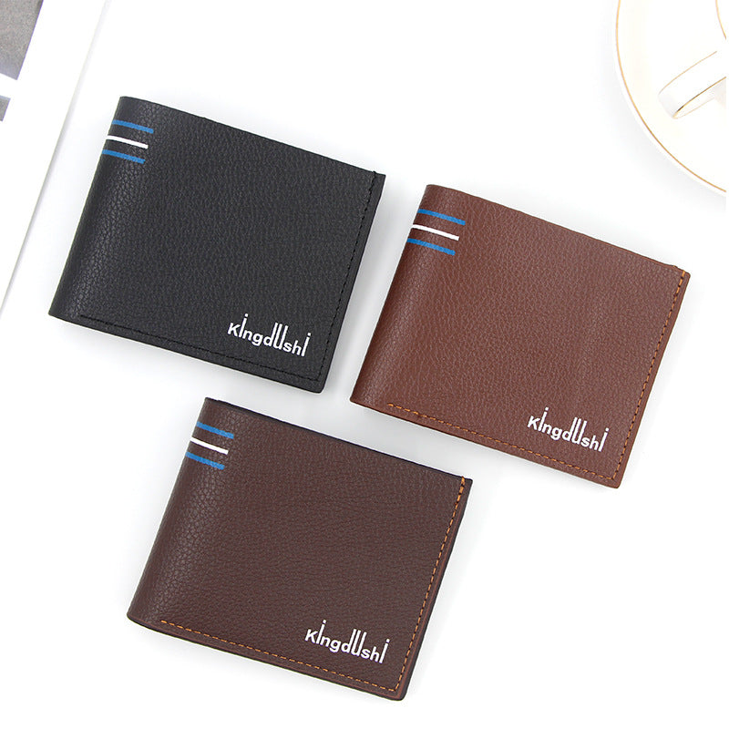 Men's Short Fashion Simple Thin Green Large Men's Wallets