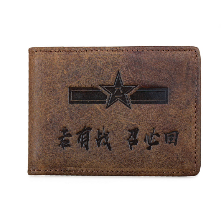 Leather Driving License Comrade In Arms Gift Vintage Card Holder