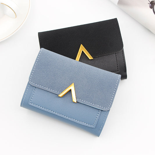 Women's Korean Style Short Three-fold Mini Ladies Wallets