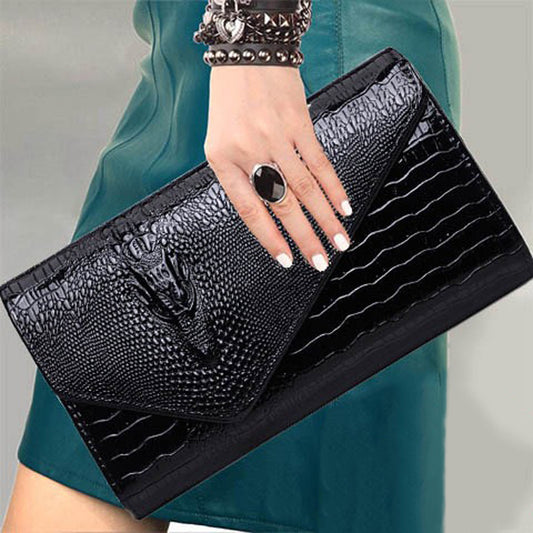Women's Clutch Fashion Large Capacity Crocodile Crossbody Bags