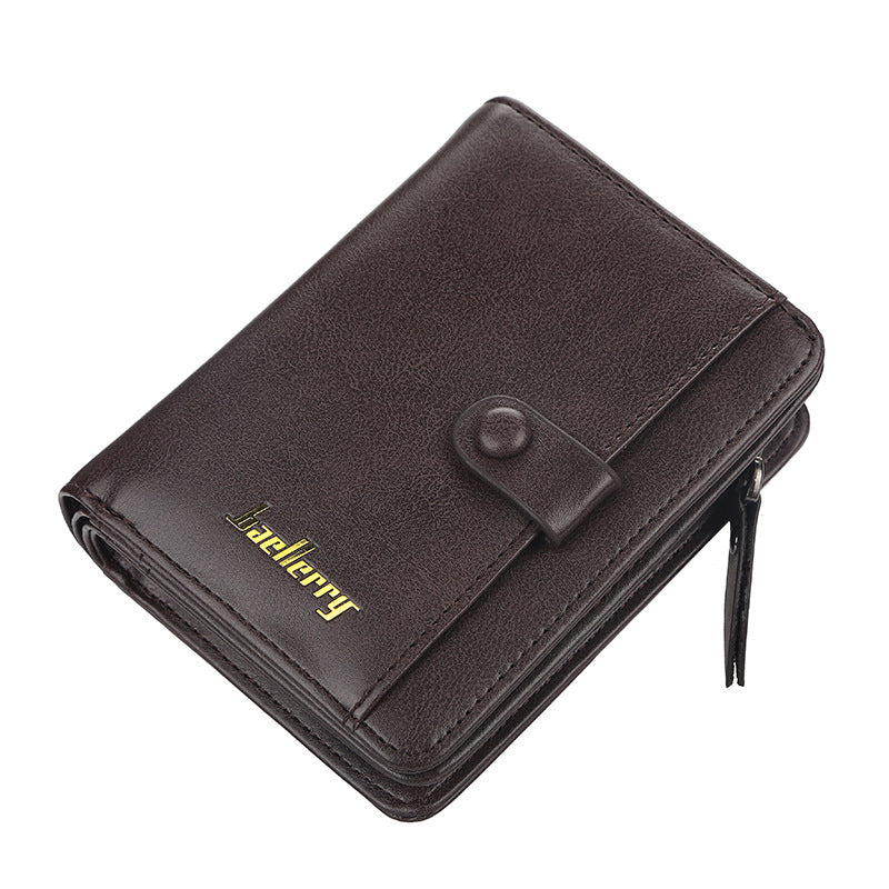 Men's Short Multiple Slots Driving License Fashion Purses