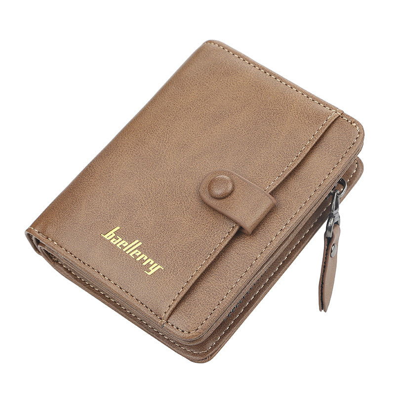 Men's Short Multiple Slots Driving License Fashion Purses