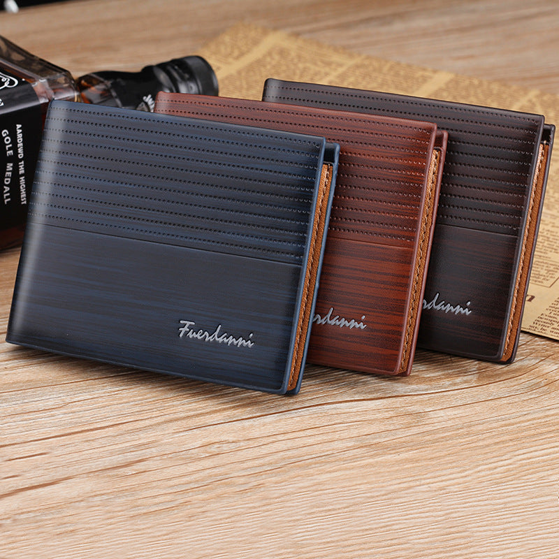 Men's Beautiful Short Multiple Slots Fan Men's Wallets