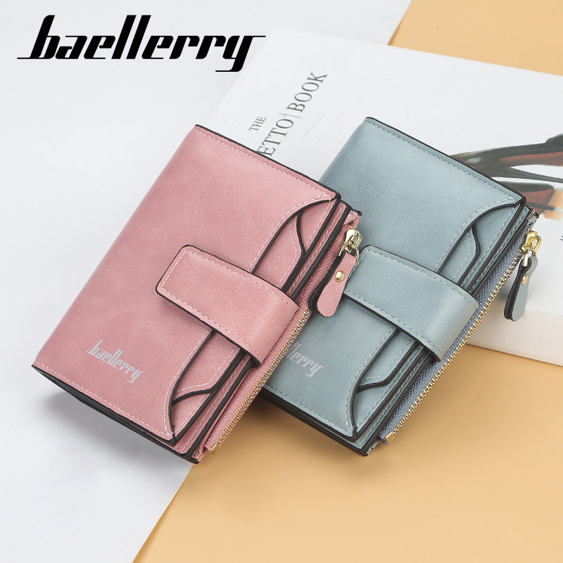 Women's & Men's Short Korean Style Multiple Slots Driving License Ladies Wallet