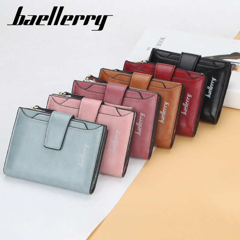 Women's & Men's Short Korean Style Multiple Slots Driving License Ladies Wallet