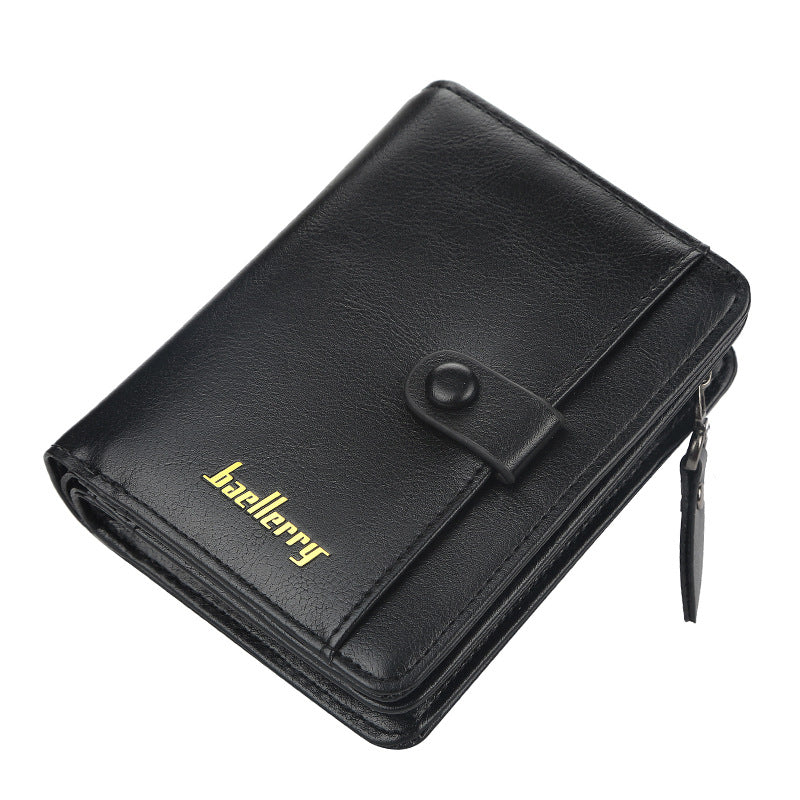 Men's Short Multiple Slots Driving License Fashion Purses