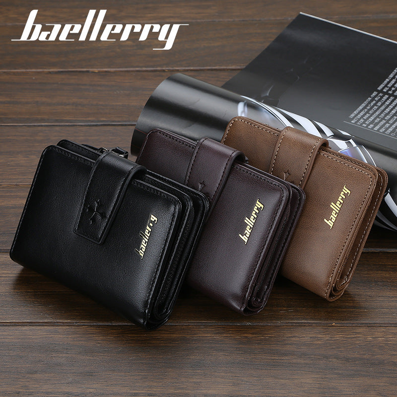 Men's Short Green Multi Slots High Sense Men's Wallet