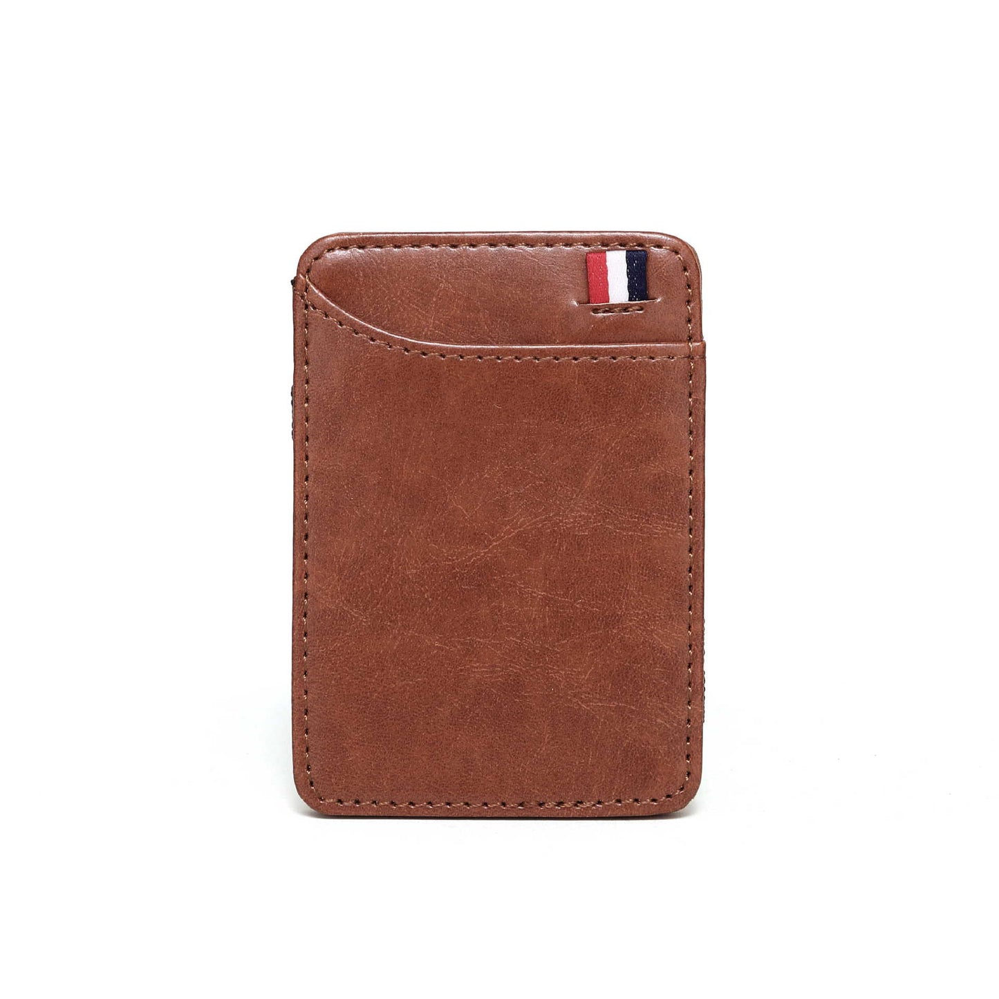 Korean Style Neutral Solid Color Leather Card Holder