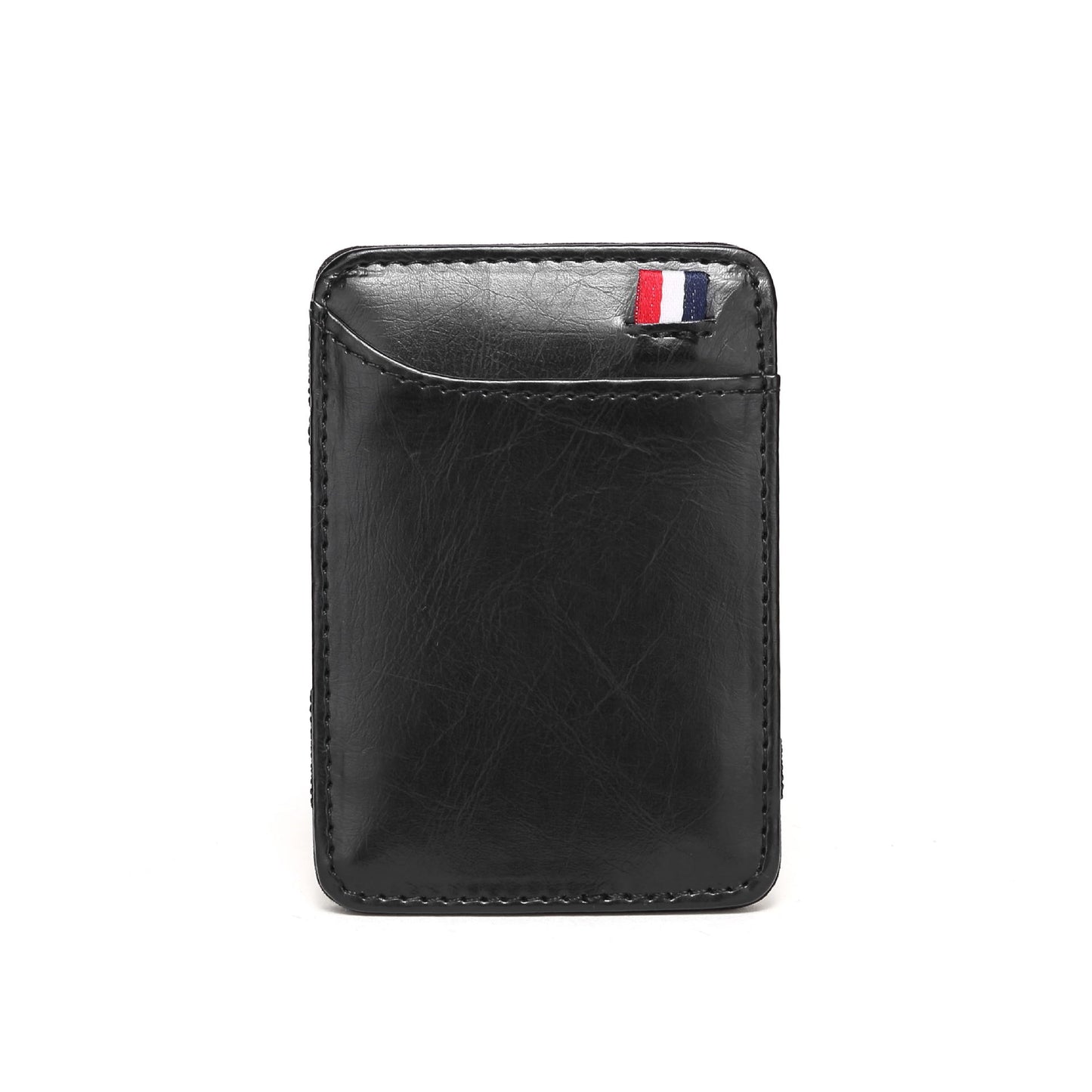 Korean Style Neutral Solid Color Leather Card Holder