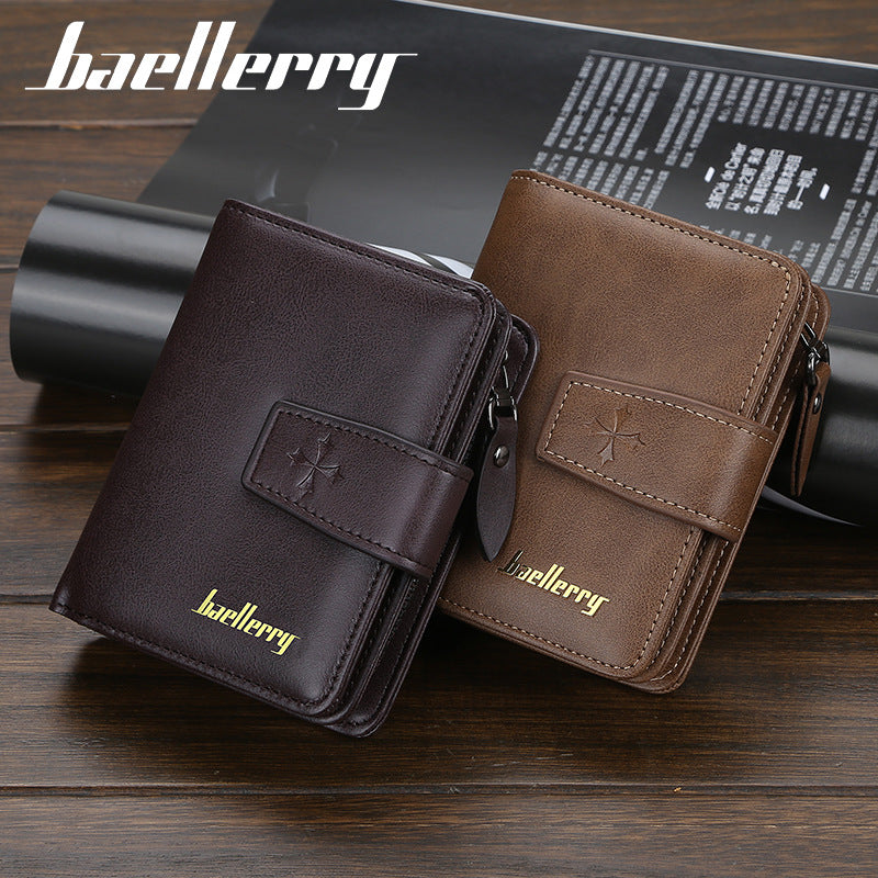 Men's Short Green Multi Slots High Sense Men's Wallet