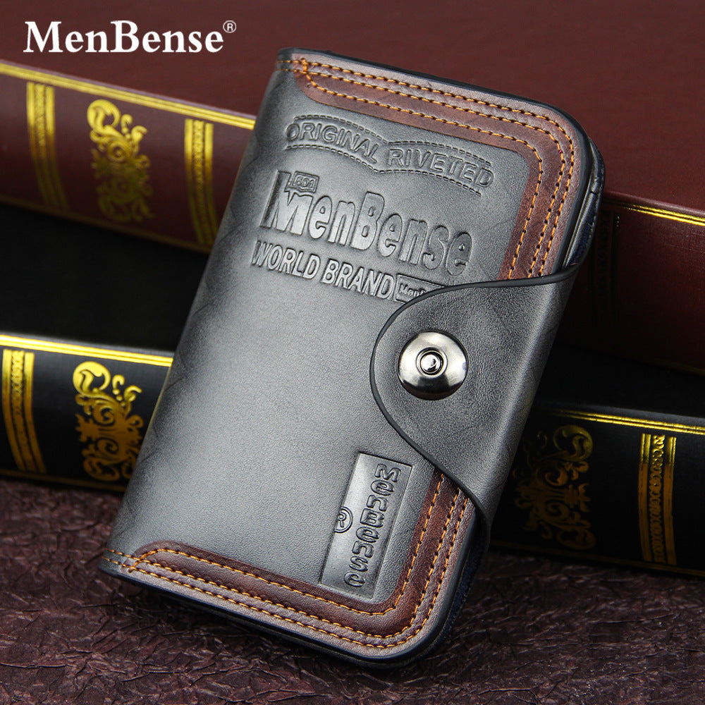 Men's Short Chic Enterprise Large Capacity Magnetic Men's Wallets