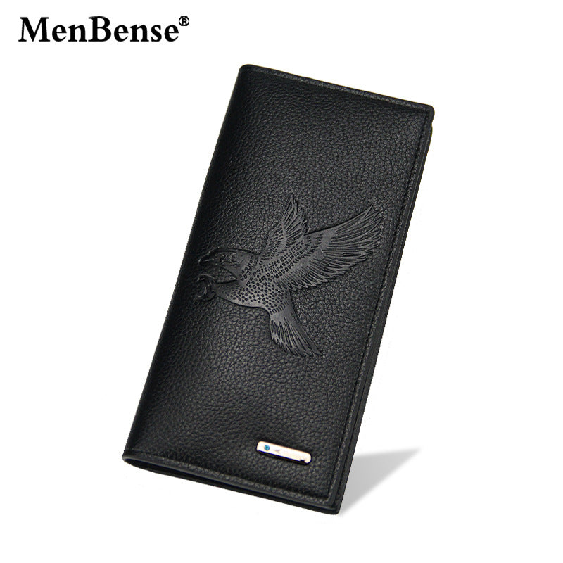 Men's Long Fashion Magnetic Snap Clutch Large Capacity Men's Wallets