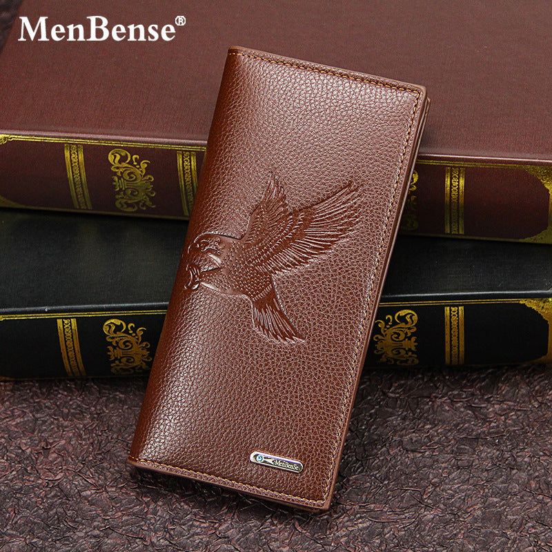 Men's Long Fashion Magnetic Snap Clutch Large Capacity Men's Wallets