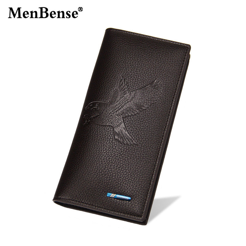 Men's Long Fashion Magnetic Snap Clutch Large Capacity Men's Wallets