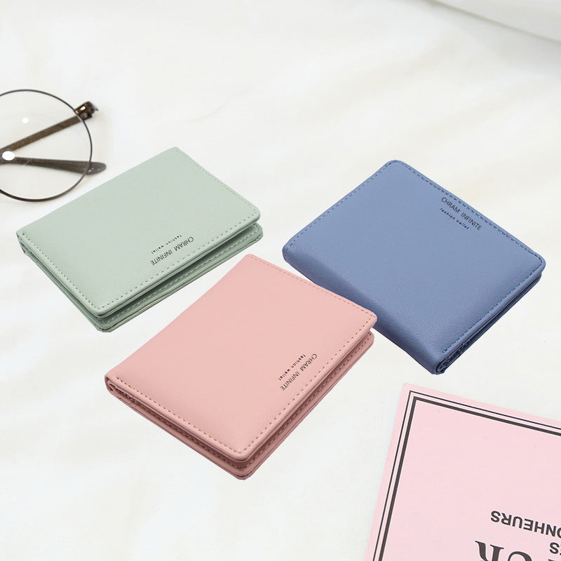 Women's Korean Short Multi Slots Letter Ladies Wallet