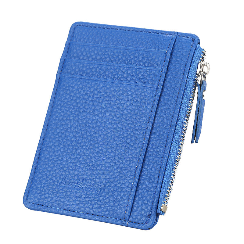 Women's & Men's & Zipper Short Driving License Bank Card Holder